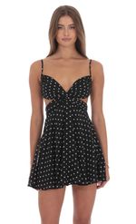 Product image for Cutout Fit and Flare Dress in Ivory