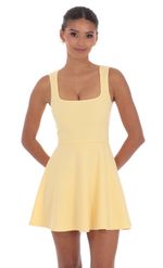 Picture of Back Bow A-Line Dress in White