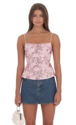 Product image for Embroidered Sequin Open back Top in Cream