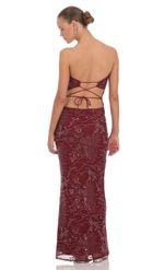 Product image for Grace Embellished Maxi Dress in Red