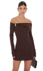Product image for Charmed Off Shoulder Dress in Black