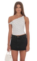 Product image for Off Shoulder Twist Top in Purple