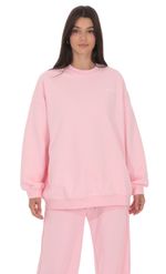 Product image for Lucy Oversized Crewneck in Blue