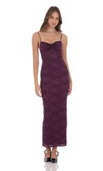 Product image for Contour Maxi Dress in Purple