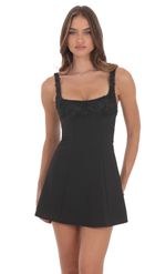Product image for Florette Bust Skater Dress in Black