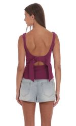 Product image for Back Bow Top in Pink