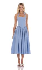 Product image for Halter Midi Dress in Yellow