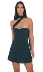 Product image for Scarf Wrap Fit and Flare Dress in Red