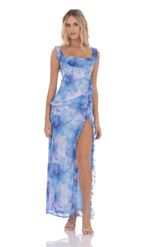 Picture of Chiffon Ruffle Dress in White