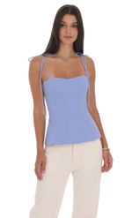 Product image for Flare Top in Periwinkle