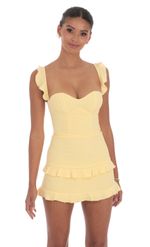 Picture of Ruffle Corset Dress in Pink