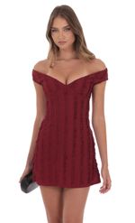 Product image for Off Shoulder Lace Dress in Black