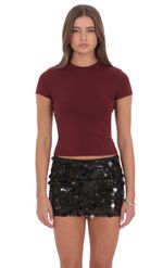 Product image for Basic Baby-T in Burgundy