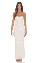 Product image for Two-Toned Frill Maxi Dress in Black and White