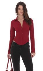 Изображение товара для Голубая рубашка-корсет