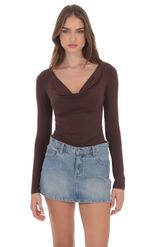 Product image for Low Rise Polka Dot Denim Mini Skirt in Faded Black