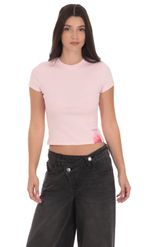 Product image for Los Angeles Graphic Baby-T in Burgundy