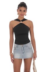 Picture of Gold Embellished Top in Burgundy
