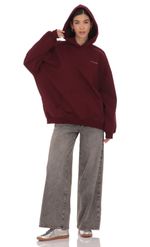 Изображение товара для Худи Lucy in the Sky цвета бургунди