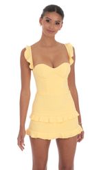 Picture of Ruffle Corset Dress in Red