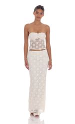 Picture of Lace Sheer Top in Cream