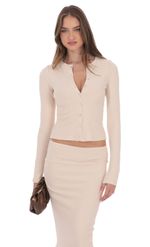 Изображение товара для Макси-юбка кремового цвета