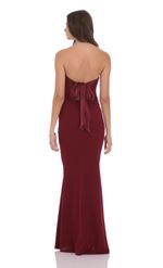 Изображение товара для Макси-платье бандо с бантом на спине