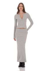 Изображение товара для Топ на пуговицах серого цвета