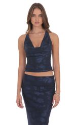 Изображение товара для Макси-юбка с тропическим принтом