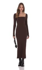 Изображение товара для Макси-платье с завязкой на талии