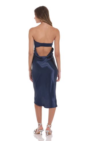 slip dresses for homecoming Black Strapless Dress main image 1