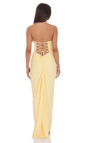 Search Results For Yellow Strapless Wedding Guest