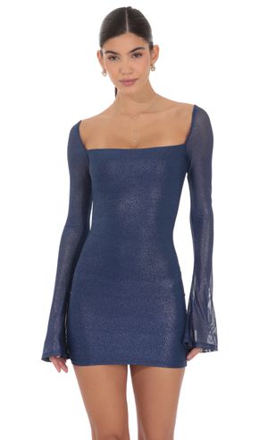 Search Results For Blue Long Sleeve Mini Dresses