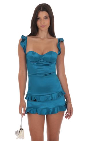 Search Results For Blue Satin Mini Dresses