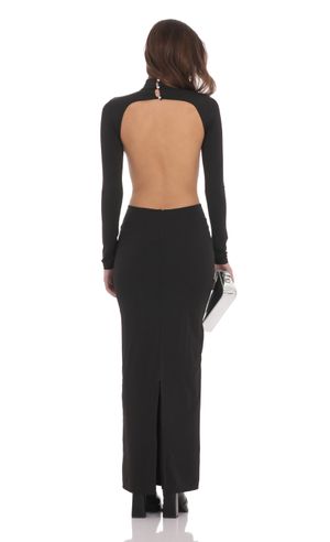 long sleeve backless wedding guest dress Stretch Crepe Long Sleeve Wedding Dress,Fitted Backless Bridal Gown,WD01050, US8 / White main image 1