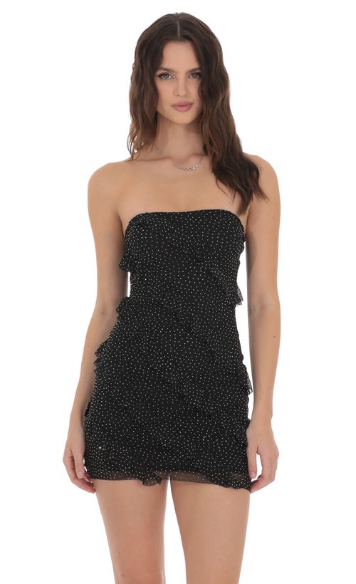 mini dress gold Aleecia Cowl Neck Mini Dress Gold main image 1