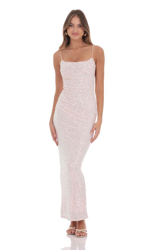 strapless open back dress Francoise White Cowl Neck Backless Maxi Dress With Lace Insert – Club L  London