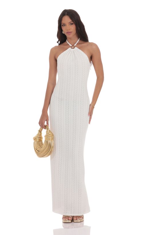 Textured Tube Two Piece Set in White | LUCY IN THE SKY