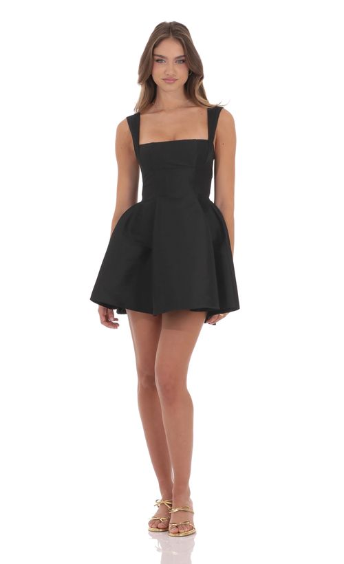 Beaded Sequin Dress in Black | LUCY IN THE SKY