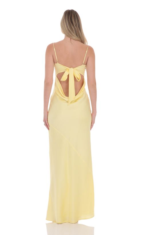 Lace Off Shoulder Maxi Dress in Yellow | LUCY IN THE SKY