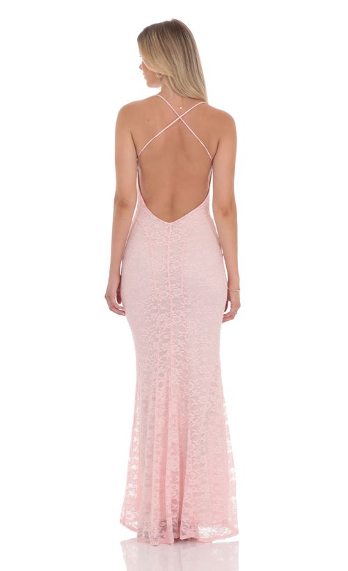 Satin Corset Maxi Dress in Hot Pink | LUCY IN THE SKY