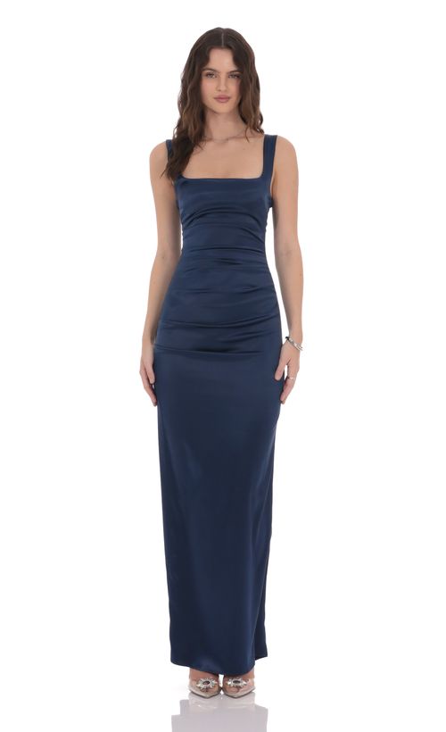 ワンピース Squareneck Satin Dress 36 todayful black TODAYFUL(トゥデイフル) / Life's online store（ライフズ