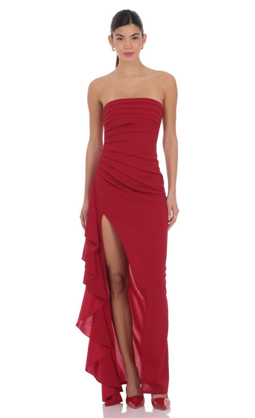 open lace back dress ASHLEYlauren Style 12215 main image 1