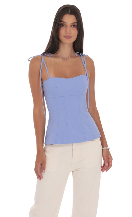 Flare Top in Periwinkle