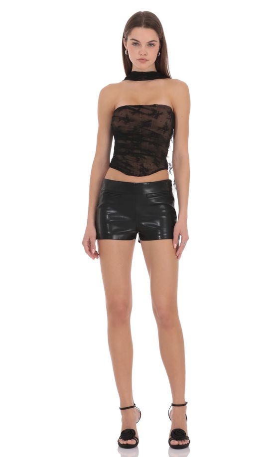 Amalia Faux Leather Shorts