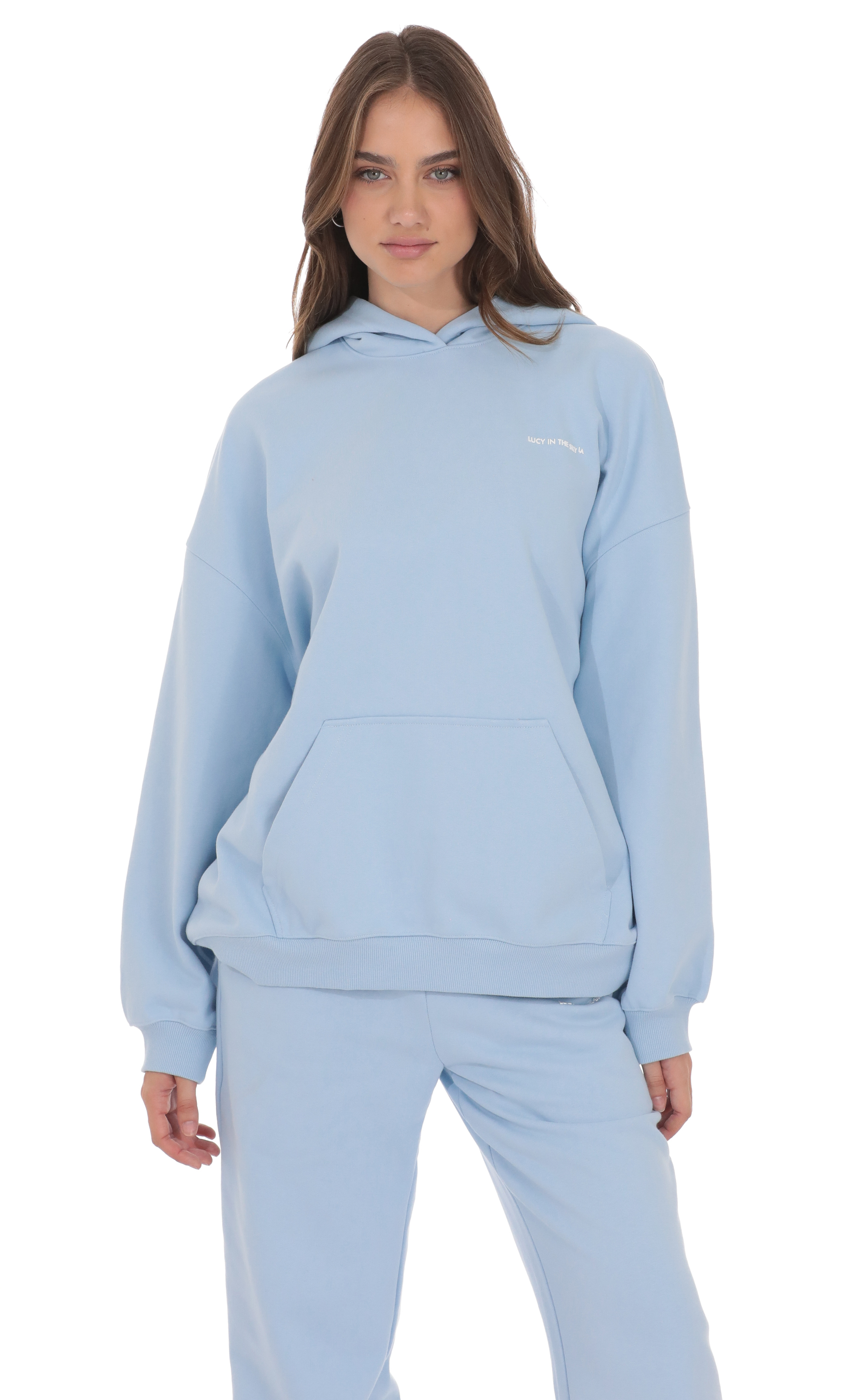 Oversized Lucy Hoodie in Light Blue