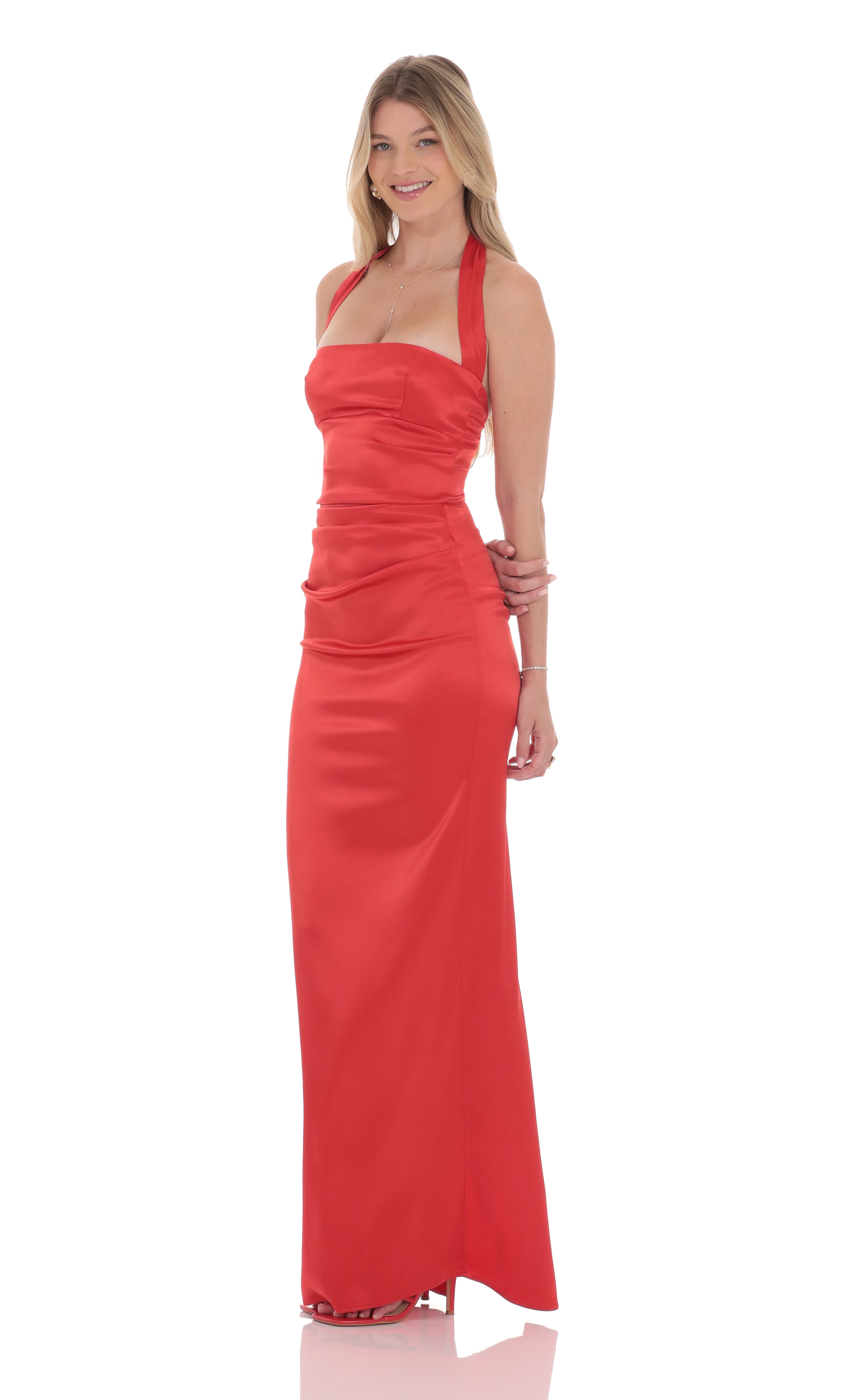 strapless open back dress LNA Clothing main image 1