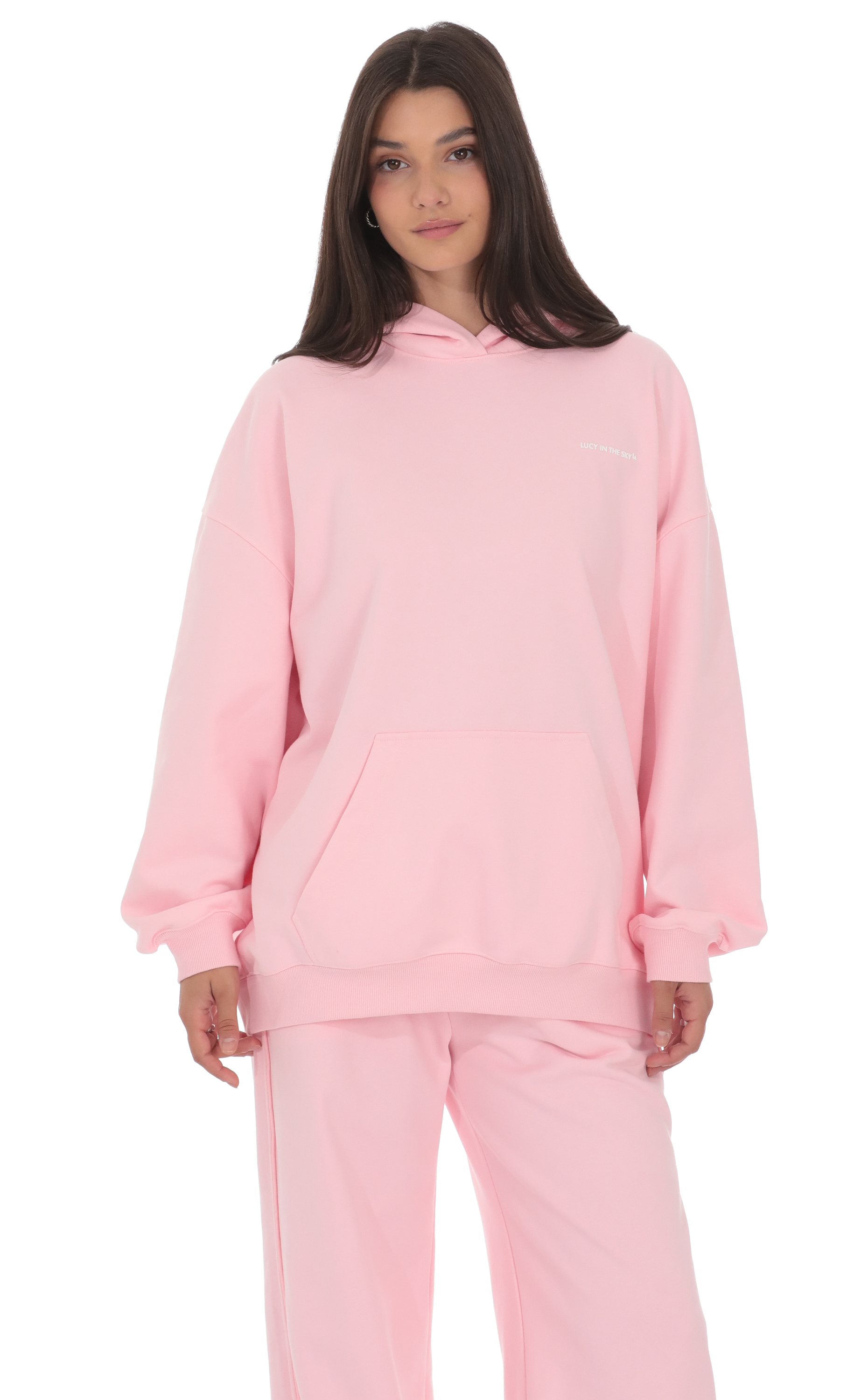 Oversized Lucy Hoodie in Pink