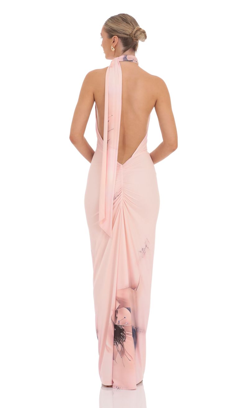 backless scarf dress Black Backless Scarf Dress – Mii main image 1