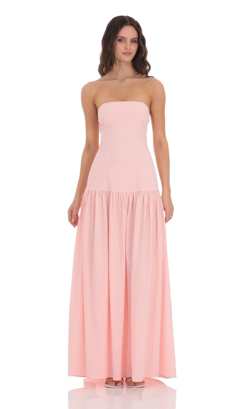 green emerald velvet dress Emerson Pink Drop Waist Dress main image 0